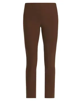 High Waist Stitch Front Seam Legging in Coffee