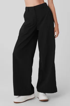 High-Waist Street Smart Trouser - Black