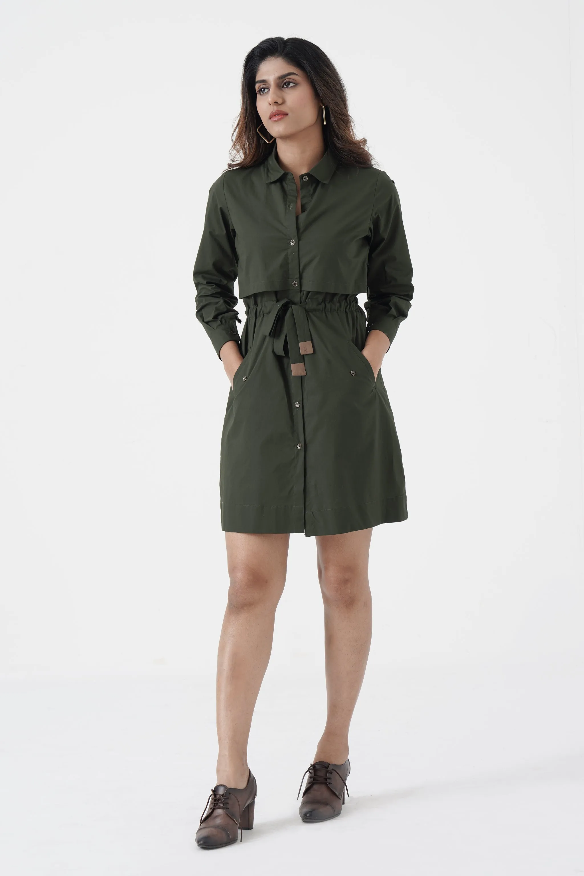 Hotshot - Jacket Dress - Green