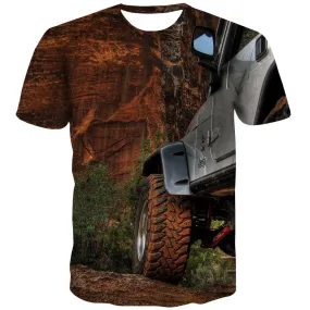 Jeep T shirts Men Offroad Tshirts Novelty car Tshirt Anime Short Sleeve T shirts