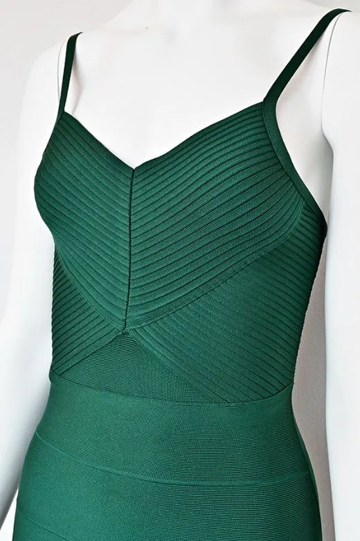 Jene Bandage Dress - Emerald Green