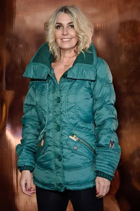 Khujo Green Puffer Jacket