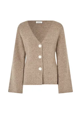 Klayton Cardigan - Dark Beige Mel