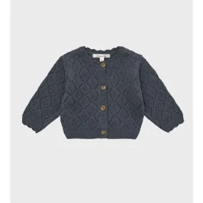 Louisiella Baby Perry Knit Cardigan Navy