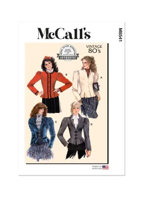 McCall's sewing pattern 8540 Eighties Top and Skirt by Laura Ashley