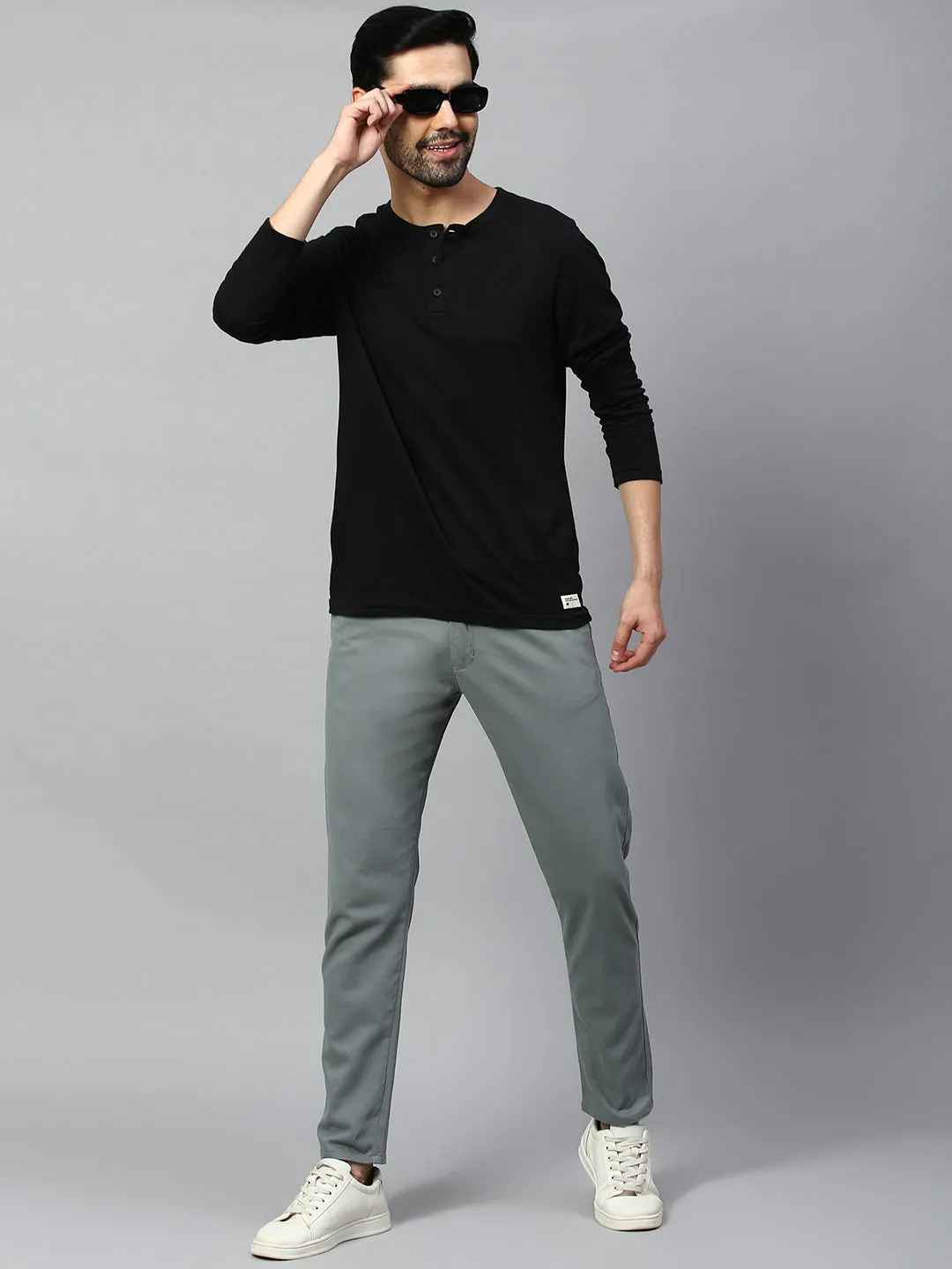 Men's Aqua Tapered Fit Cotton Chinos