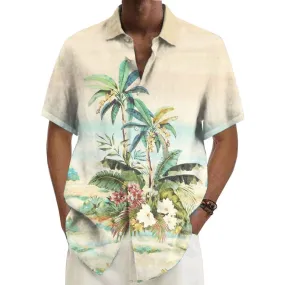 Men's Casual Hawaii Beach Short-Sleeved Shirt 38353658YY