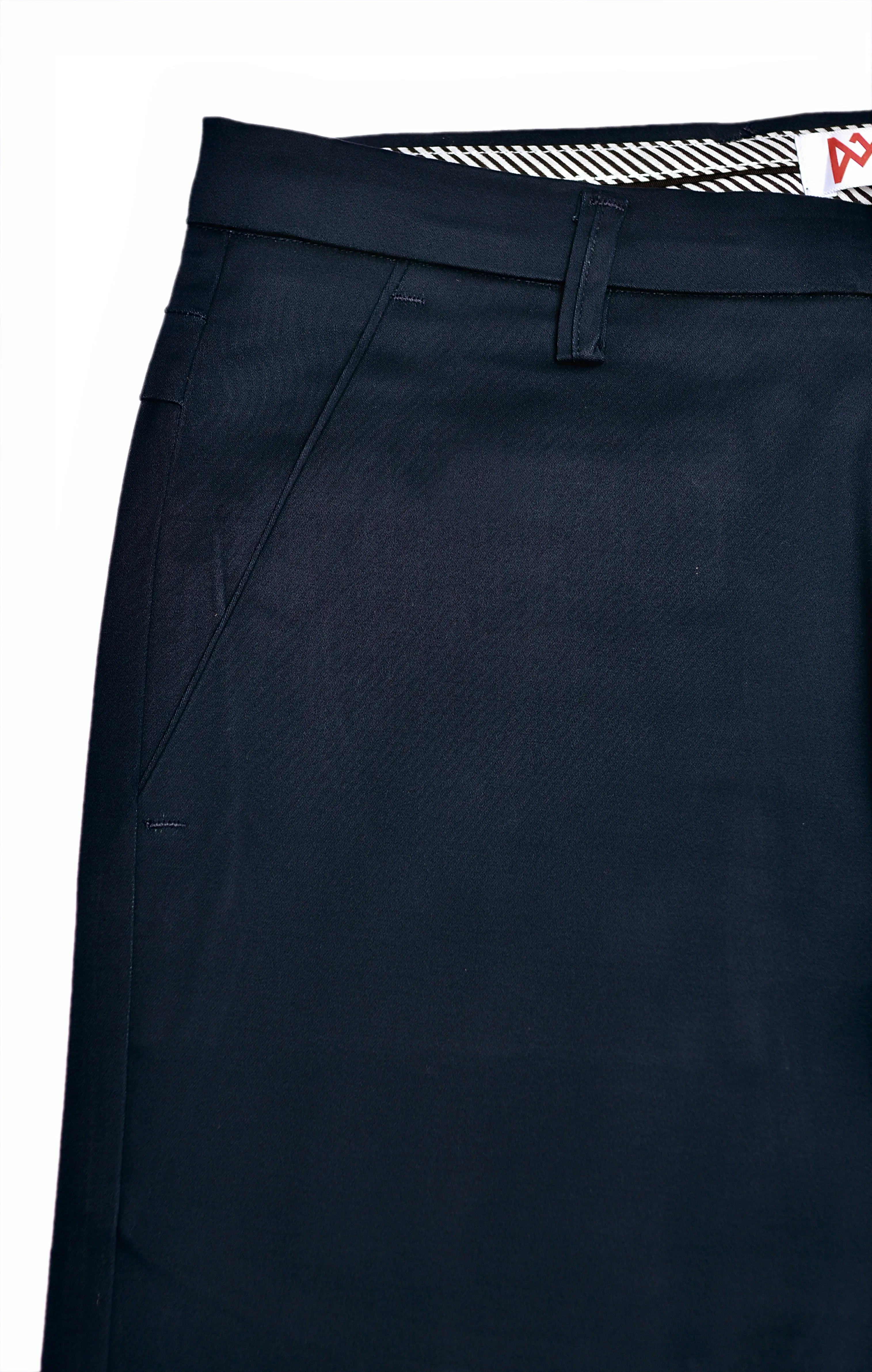 Navy Blue Cotton Chinos Pants