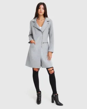 New Fit Last Chance Wool Blend Moto Coat