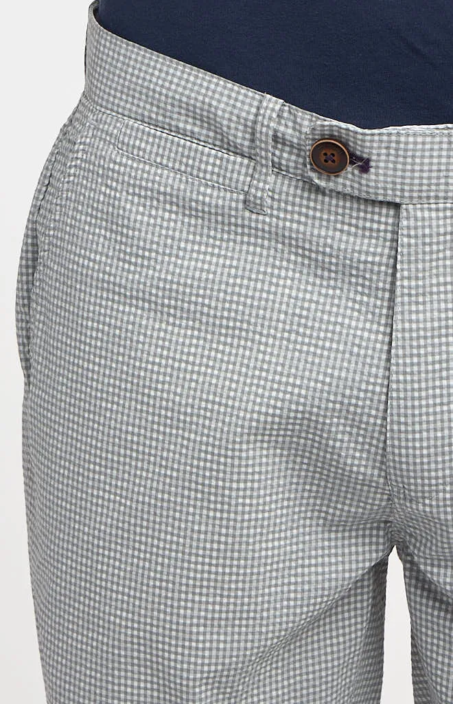 Nifty Genius Thomas Stretch Gingham Seersucker Dress Chino