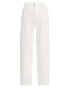 Off White High Waist Casual Pant