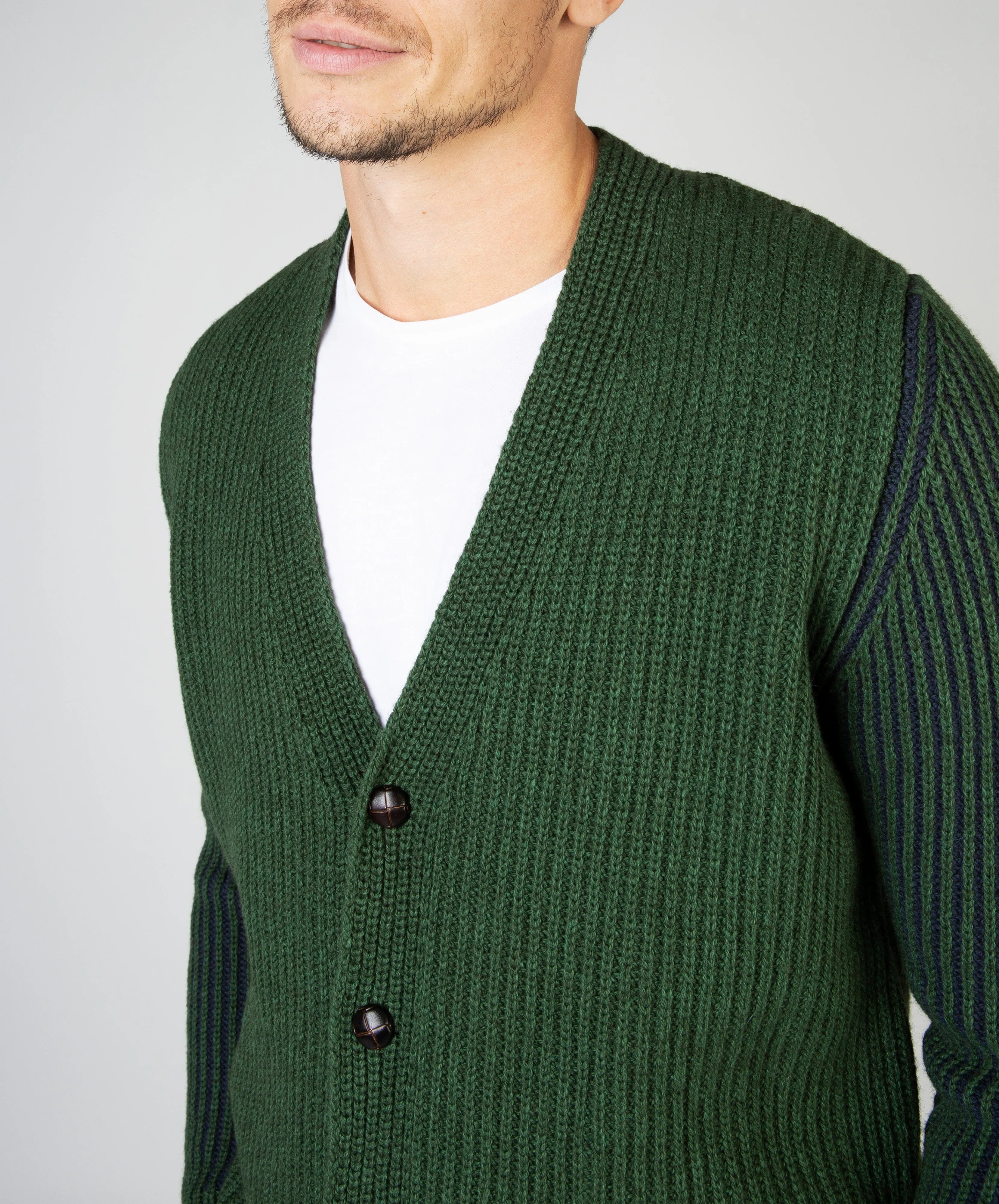 Pinstripe Cardigan Tundra