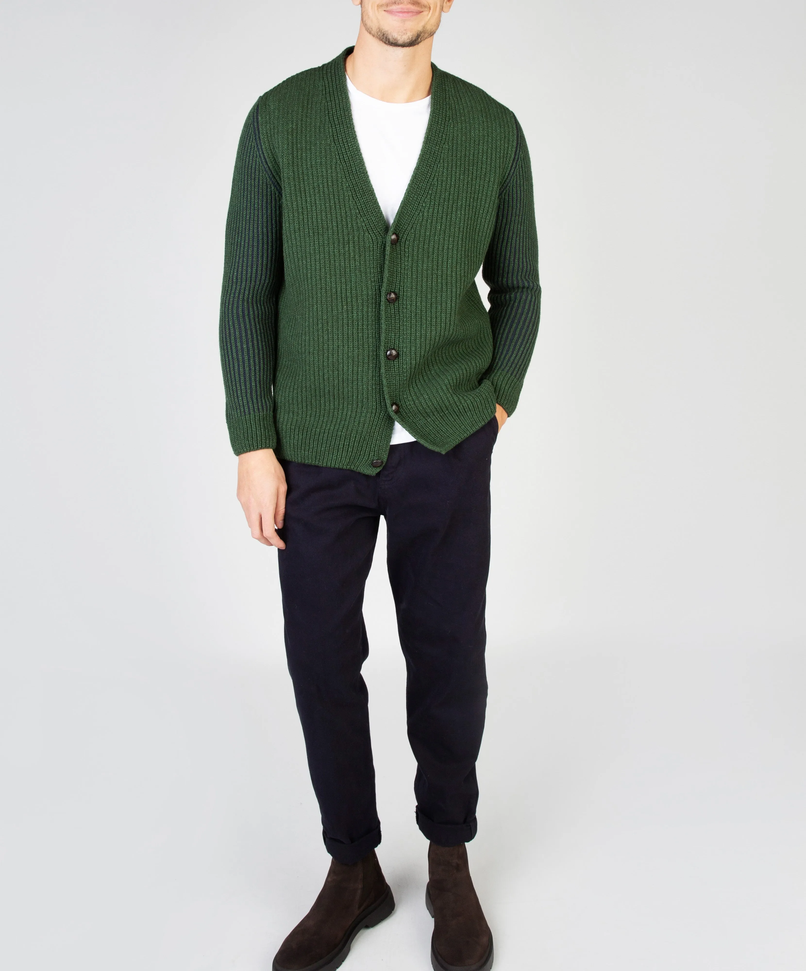 Pinstripe Cardigan Tundra