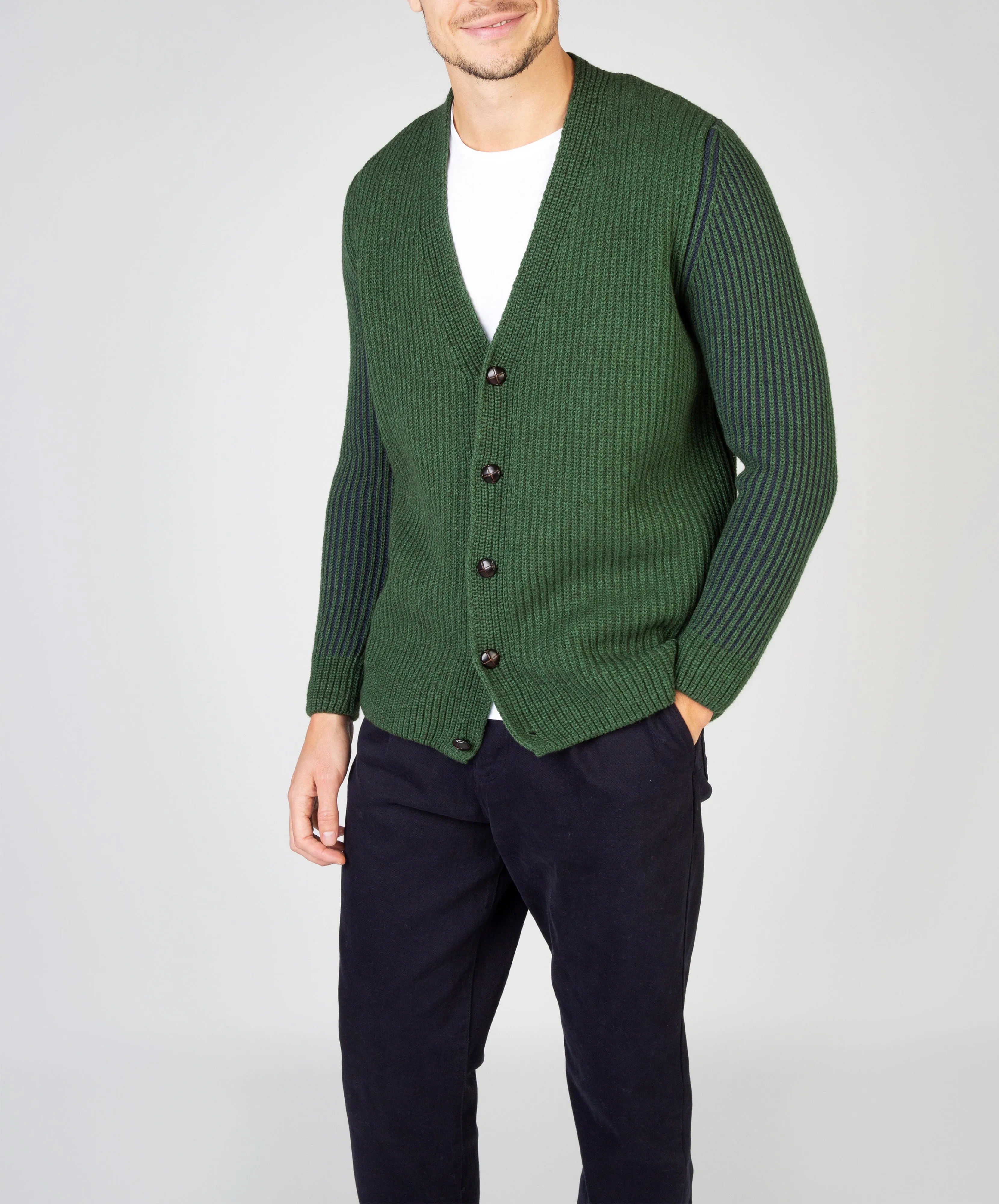 Pinstripe Cardigan Tundra