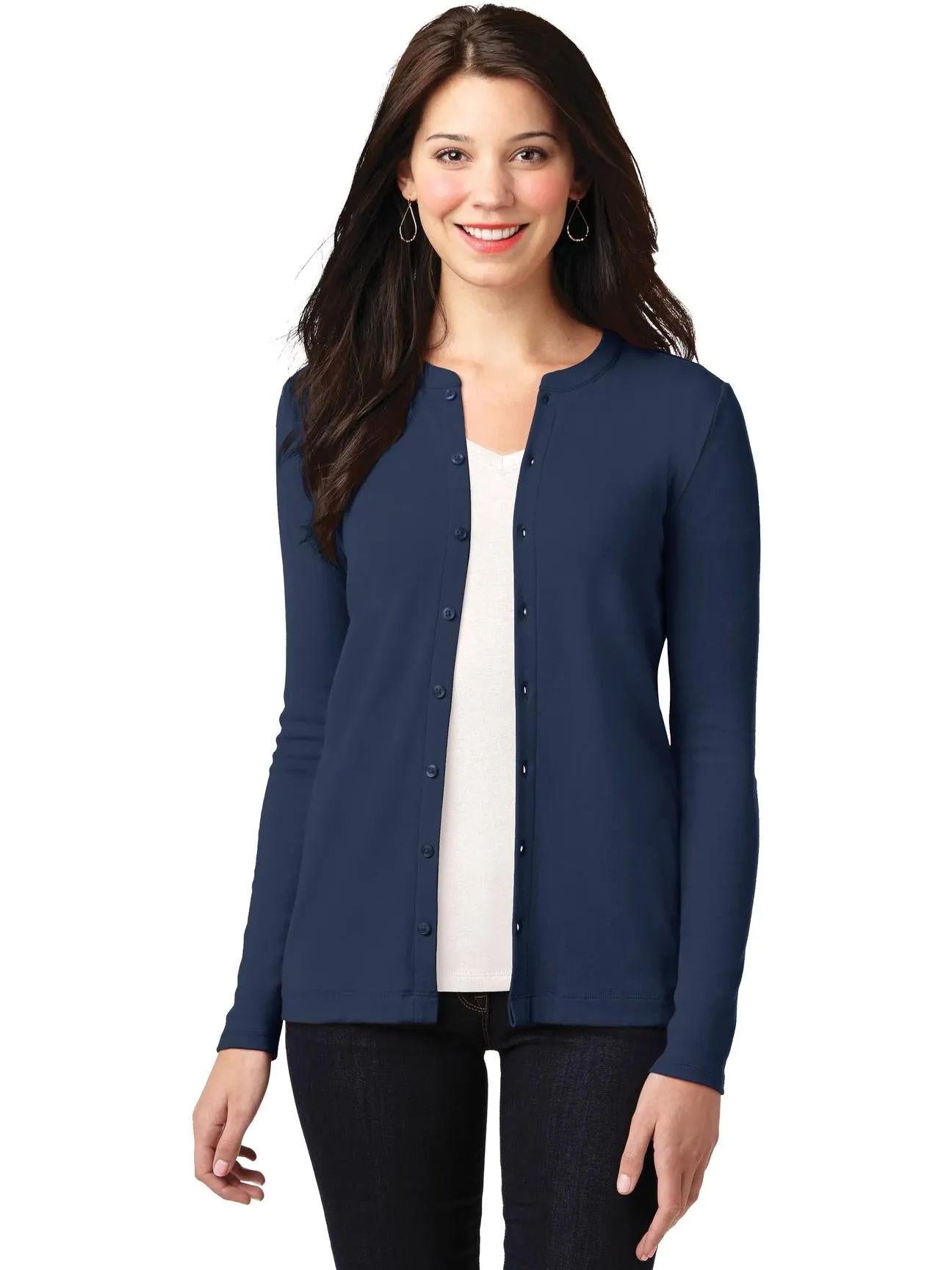 Port Authority Ladies Concept Stretch Button-Front Cardigan