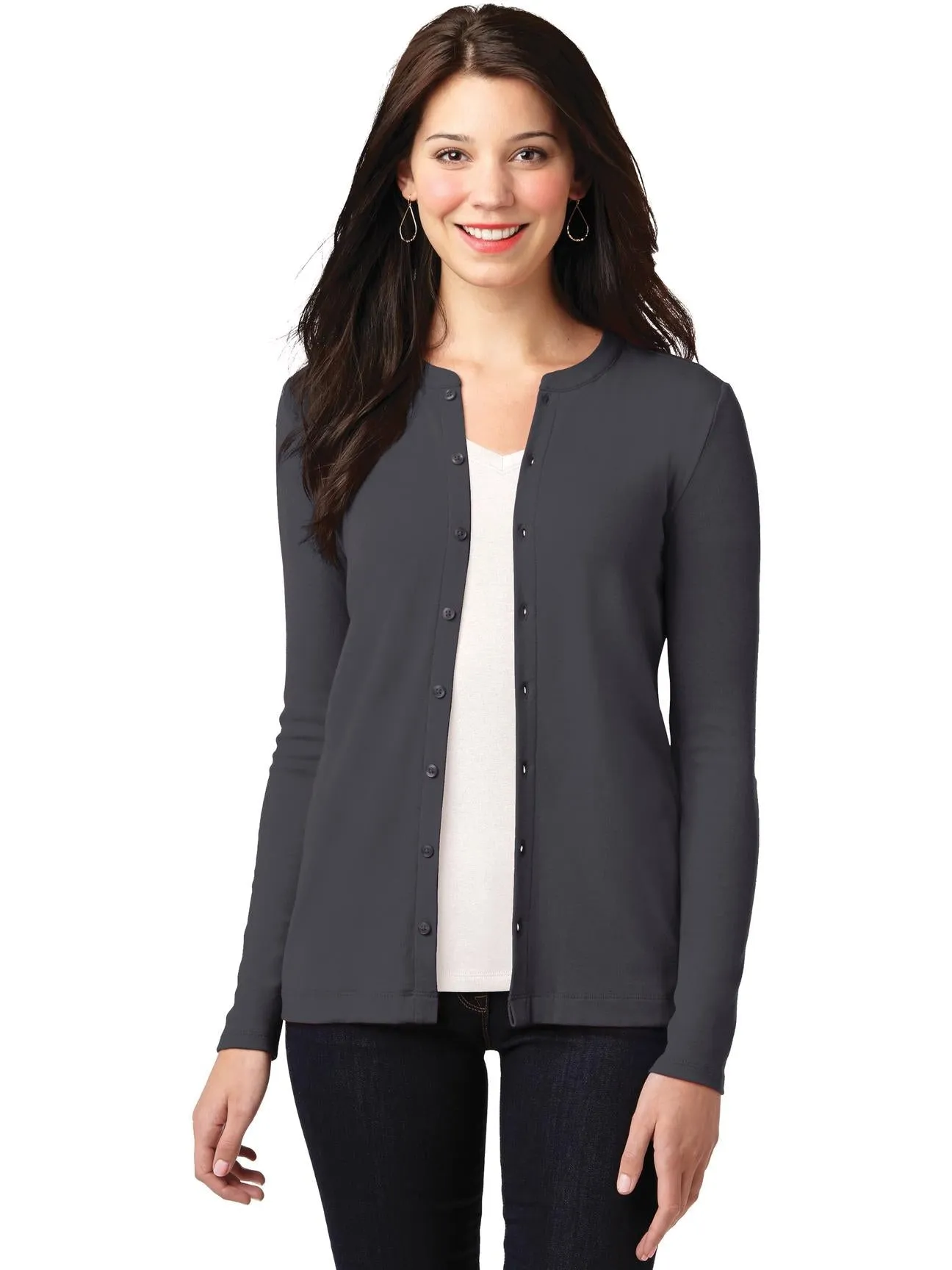 Port Authority Ladies Concept Stretch Button-Front Cardigan