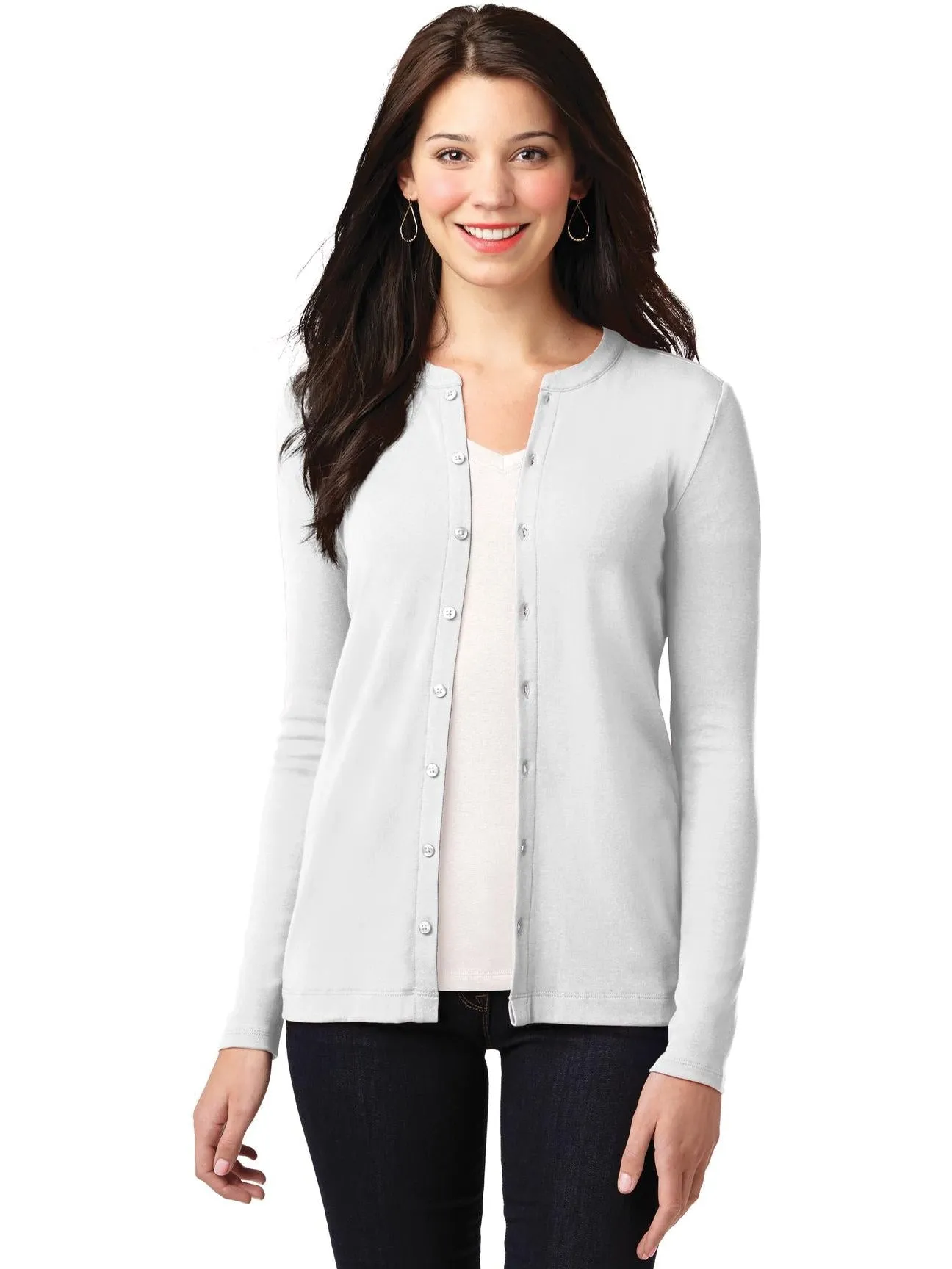 Port Authority Ladies Concept Stretch Button-Front Cardigan