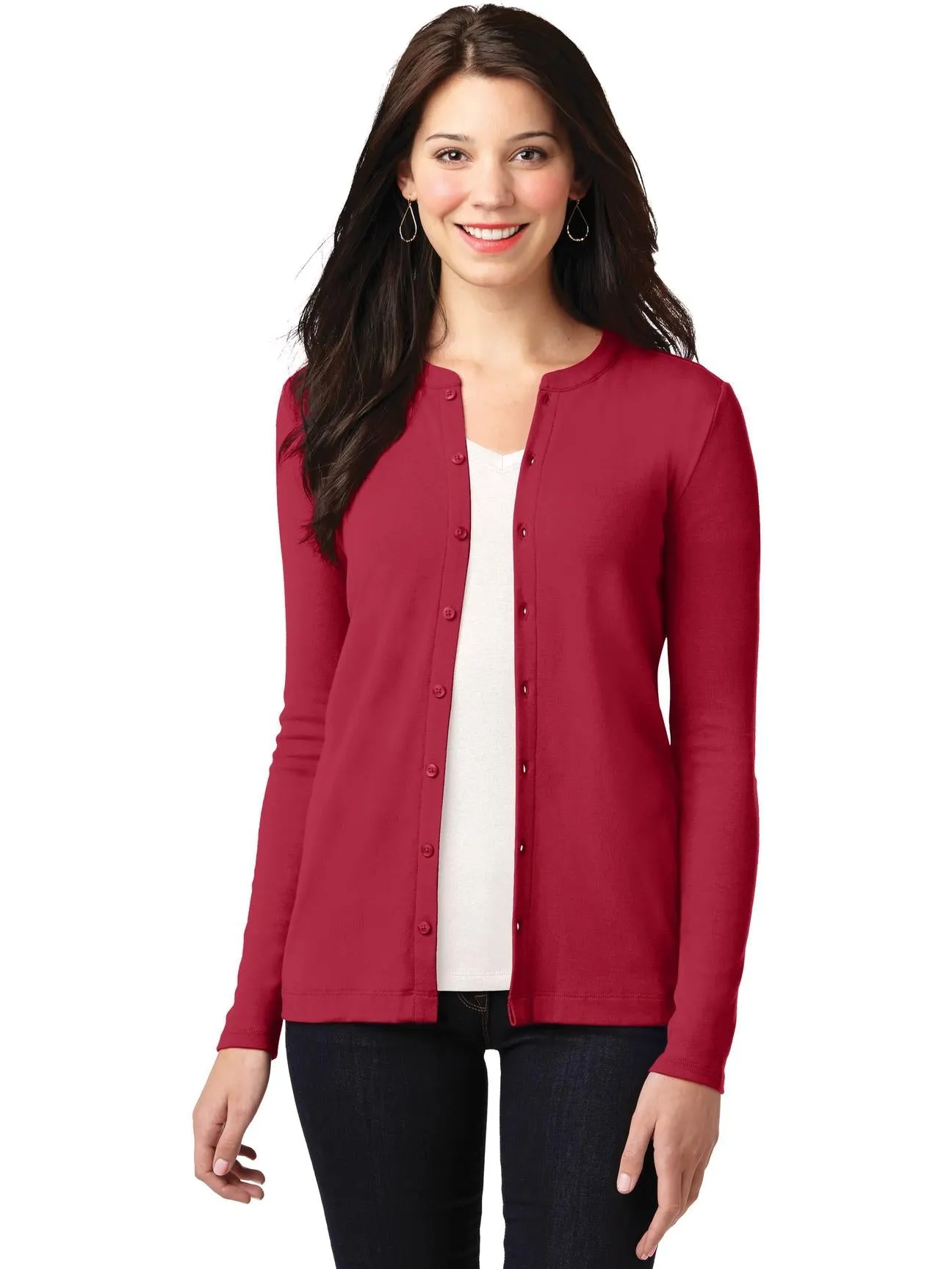 Port Authority Ladies Concept Stretch Button-Front Cardigan