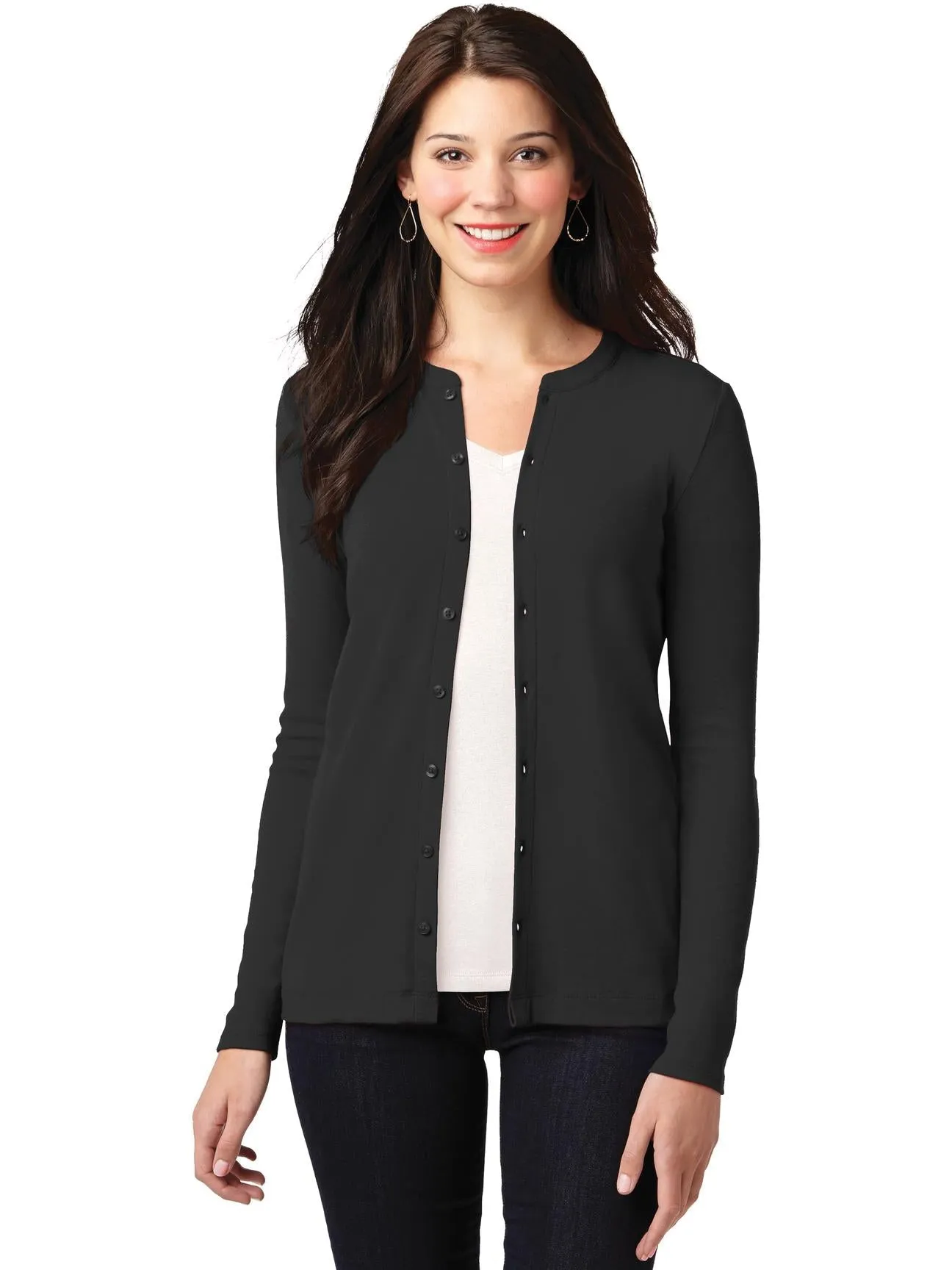 Port Authority Ladies Concept Stretch Button-Front Cardigan