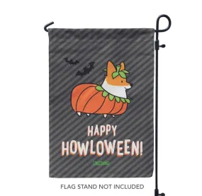 "Corgi Howloween Pumpkin" Garden Flag | Halloween Collection