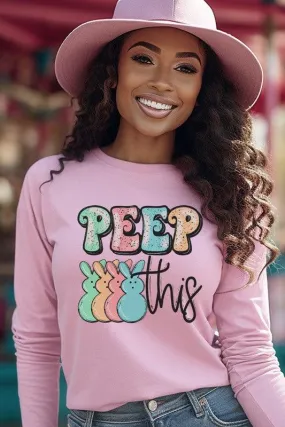 "Peep This" Long Sleeve Top