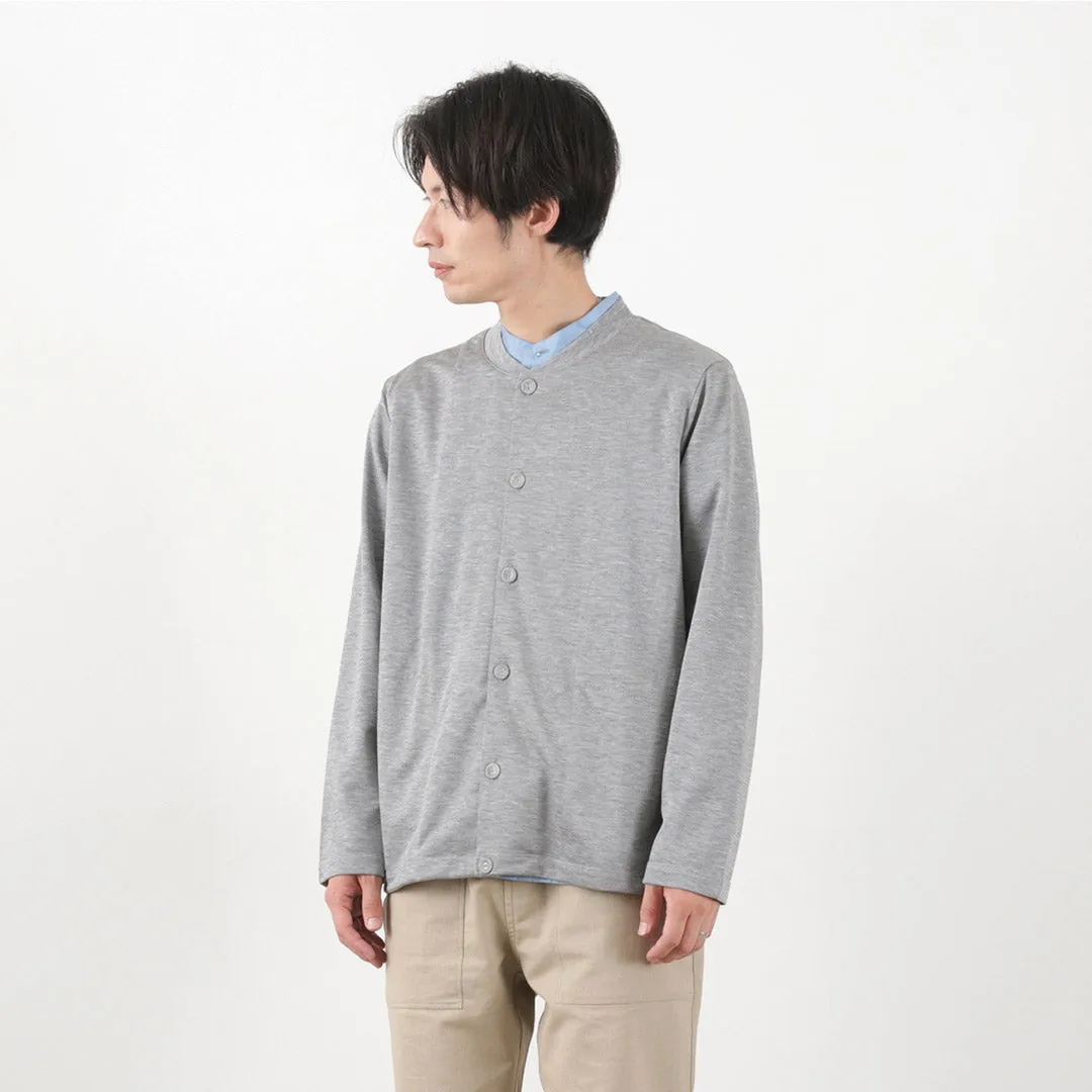 RE MADE IN TOKYO JAPAN / Viscose knit crew neck Cardigan