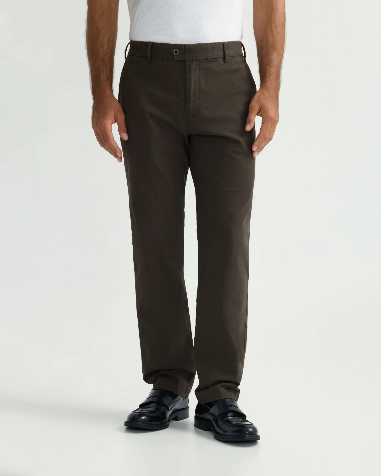 Relaxed Fit Stretch Cotton Chino