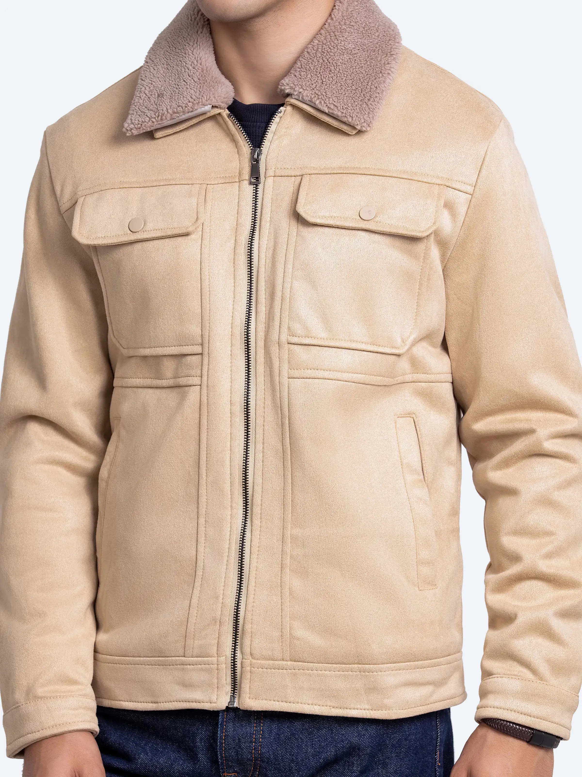 Sherpa Collar Jacket - FMTJ24-035