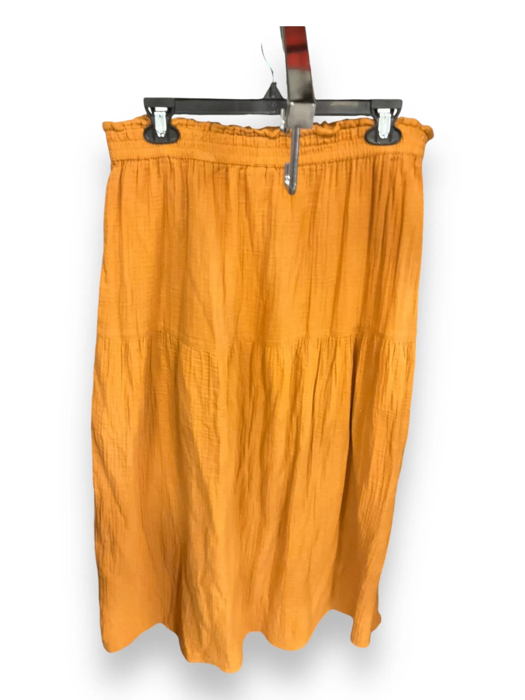 Skirt Maxi By Universal Thread In Yellow, Size: L