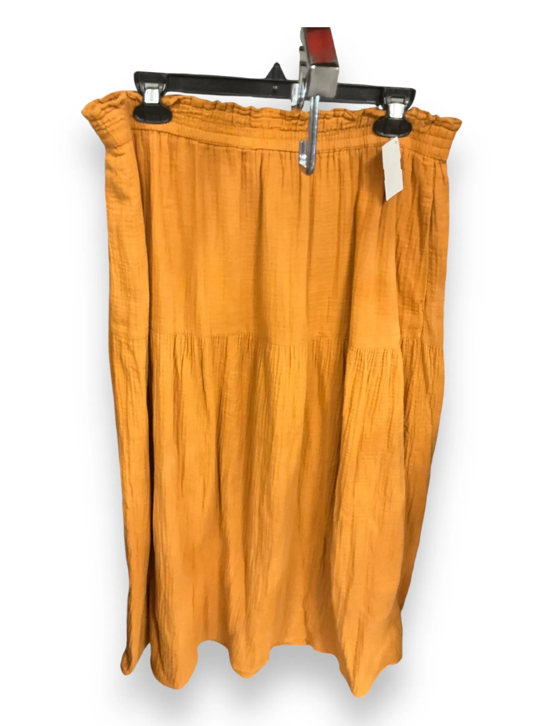 Skirt Maxi By Universal Thread In Yellow, Size: L