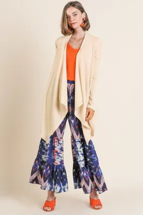 Soft Knit Long Sleeve Open Front Cardigan