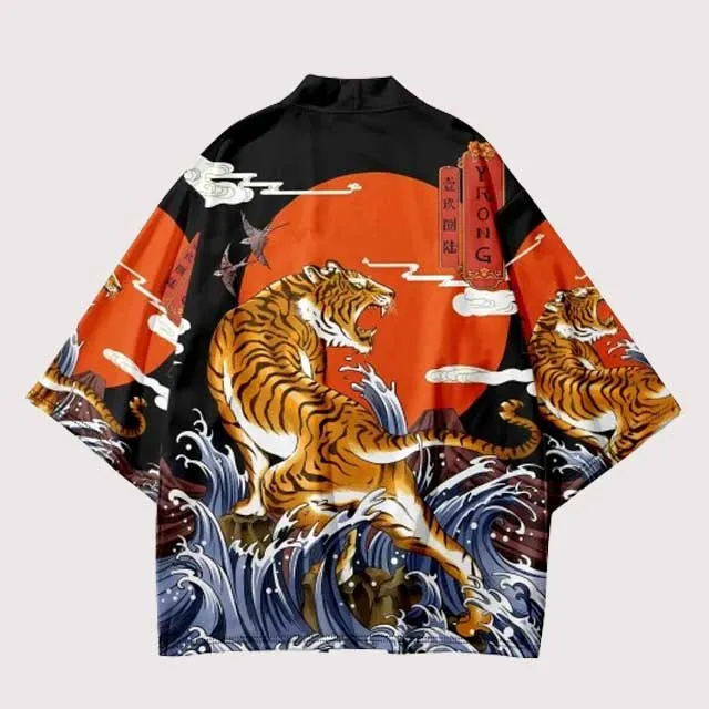 Tiger Short Kimono