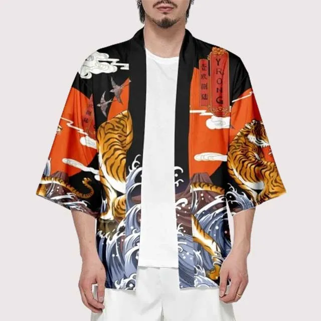 Tiger Short Kimono