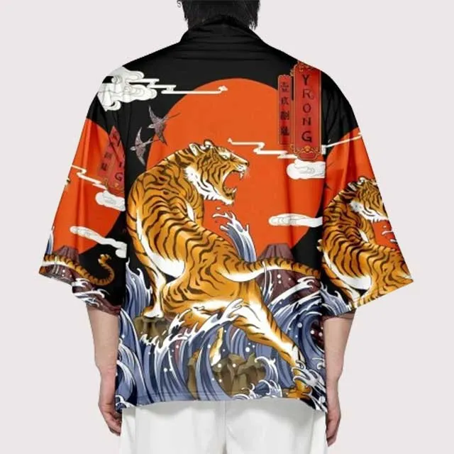 Tiger Short Kimono