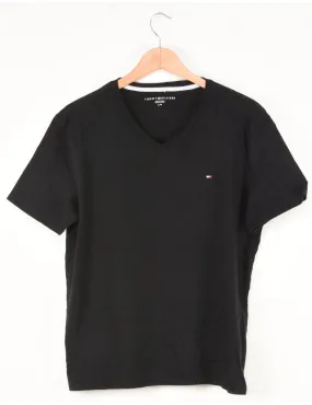 Tommy Hilfiger Plain Black T-shirt - L