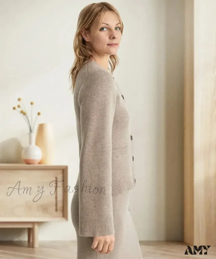 Ultra-Soft Button Open-front Long Sleeve Regular Stretchy Classic Cozy Chic Casual Cardigan