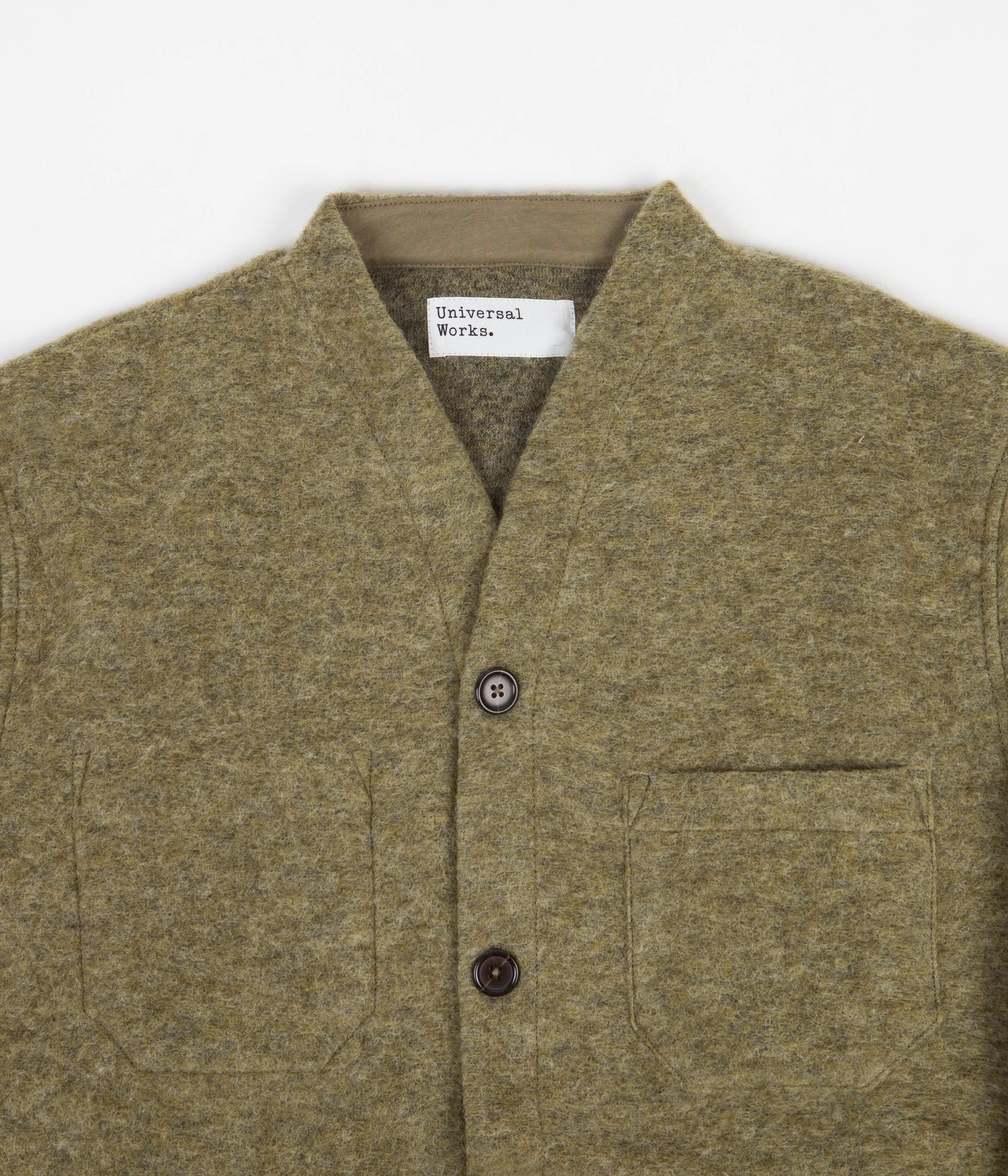 Universal Works Cardigan - Light Olive