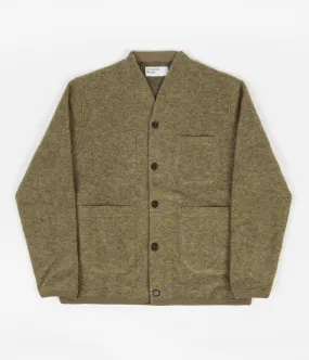 Universal Works Cardigan - Light Olive