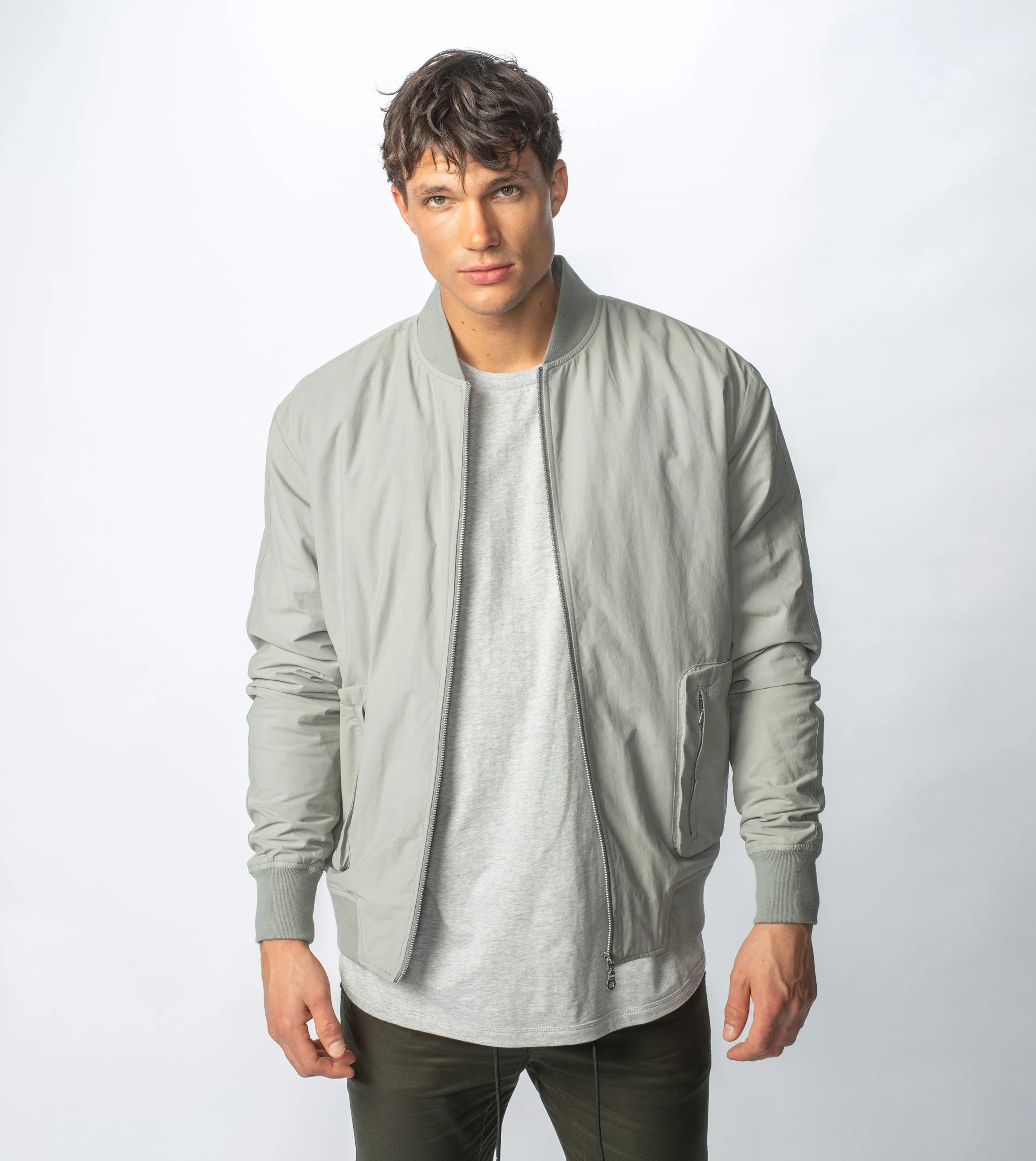 Utility Bomber Jacket Cement