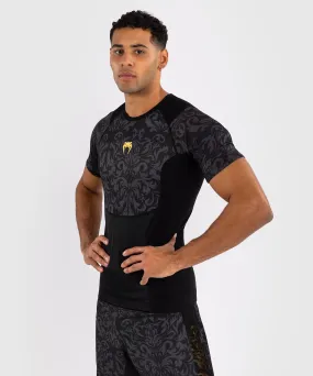 Venum x Ilia Topuria Unmatched Short Sleeve Rashguard - Black/Gold