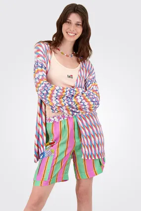 Victoria Linen Printed Cardigan - Magic