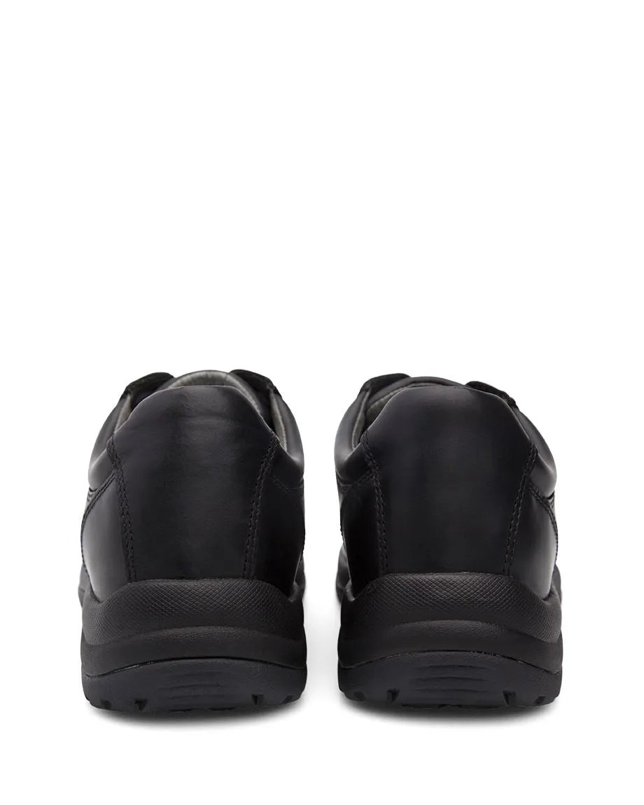 Walker Black Slip Resistant Leather Oxford