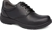 Walker Black Slip Resistant Leather Oxford