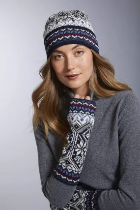 Womens Nordic Fingerless Gloves and Hat Sets