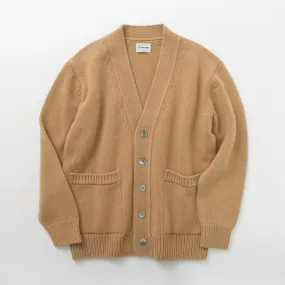 YONETOMI NEW BASIC / Soft lamb wool knit cardigan