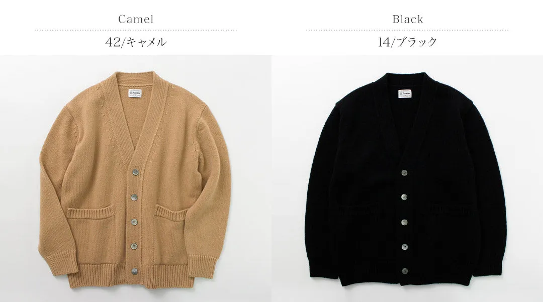 YONETOMI NEW BASIC / Soft lamb wool knit cardigan